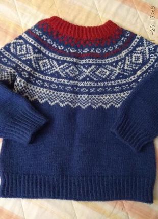 Тёплый свитер шерсть