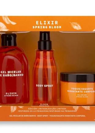 Парфюмерный набор лимитированная серия elixir spring bloom deliplus , 490 мл+250 мл+200 мл1 фото