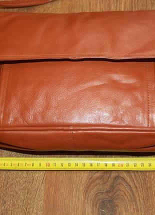 Стильная объемная кожаная сумка почтальон nobelle crossbody – 100% натуральная кожа – германия8 фото