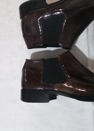 Лаковані демісезонні шкіряні черевики челсі pasito4 фото