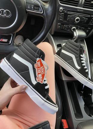 Кроссовки vans sk8-hi black