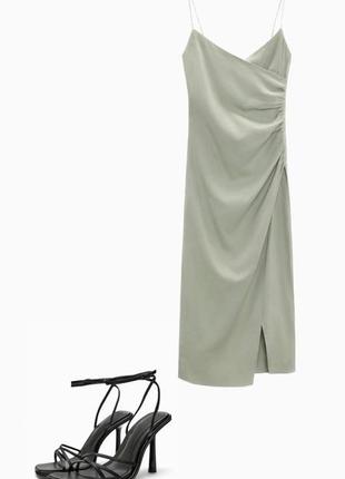 Сукня лляна плаття zara розмір хс 34