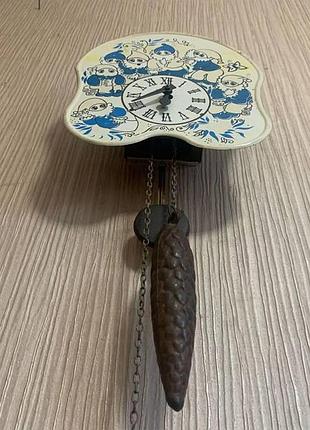 Годинник-ходики настінний механічний антикваріат счз "гноми"