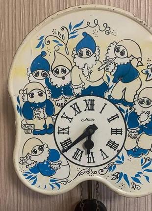 Годинник-ходики настінний механічний антикваріат счз "гноми"
