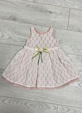 Дитяча рожева сукня для дівчинки 2 роки