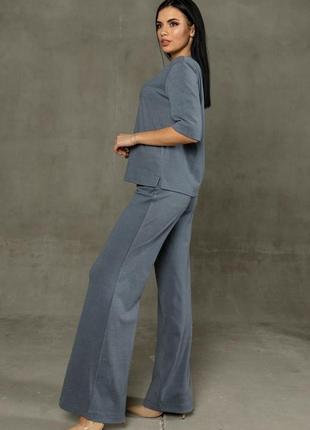Модные удобные женские брюки андреа клеш от бедра вельветовые 42-56 размеры разные цвета4 фото