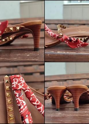 Стильные босоножки сандалии туфли ash kimono на маленьком каблуке8 фото