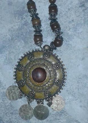 Ожерелье бусы колье старая индия винтаж6 фото