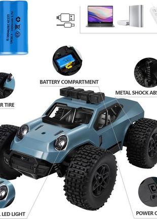 Kizeefun на дистанційному керуванні для хлопчиків, 2,4 ггц 1/20 rc автомобільний позашляховик 20 км/год всюдихідна електрична ігра