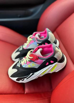 Кросівки adidas yeezy boost 700 v1 wave runner pink kaws5 фото