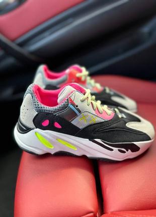 Кросівки adidas yeezy boost 700 v1 wave runner pink kaws6 фото