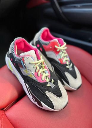 Кросівки adidas yeezy boost 700 v1 wave runner pink kaws7 фото