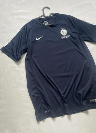 Чоловіча футболка nike dry fit, футболка найк middlesex cricket, синя футболка найк4 фото