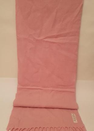 Италия! роскошный мягкий и теплый шарф светло-розового цвета 100% натуральная шерсть5 фото