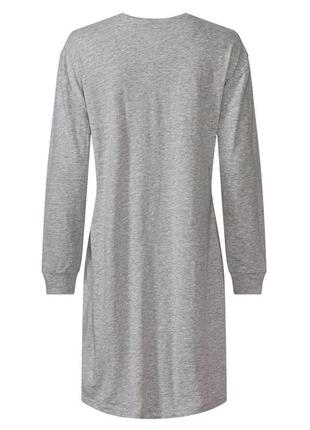Домашнее платье (ночная рубашка), размер s/m, цвет серый3 фото