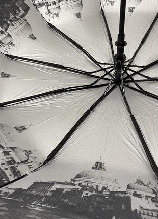 Женский зонт bellissimo полуавтомат с узором изнутри на 10 спиц #019301/38 фото