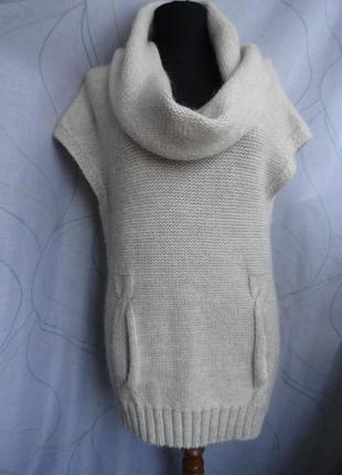 Теплая вязаная туника - жилетка mint velvet