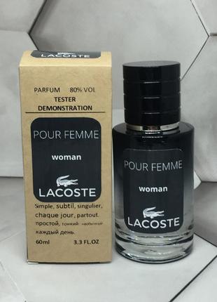 Мини тестер kraft 60 мл lacoste pour femme (лакост пур фем )