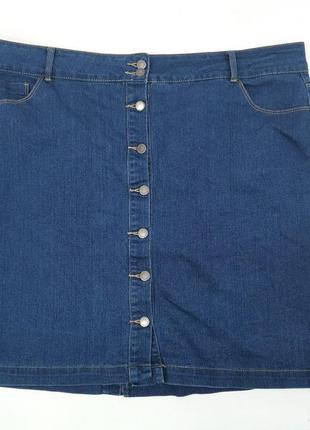Юбка джинсовая, стильная bonmarche, мини5 фото