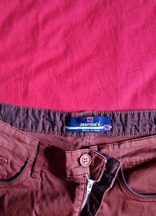 Фирменные легкие летние демисезонные итальянские хлопковые стрейчевые брюки джинсы jeordie's,оригинал,размер 34.6 фото