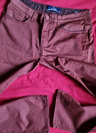 Фирменные легкие летние демисезонные итальянские хлопковые стрейчевые брюки джинсы jeordie's,оригинал,размер 34.4 фото