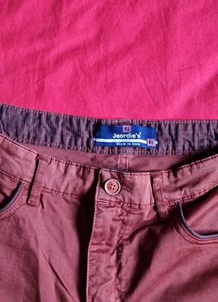 Фирменные легкие летние демисезонные итальянские хлопковые стрейчевые брюки джинсы jeordie's,оригинал,размер 34.5 фото