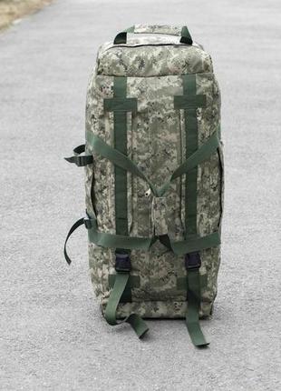 Военный тактический баул для вещей takt пиксель дорожная сумка рюкзак всу транспортная оксфорд3 фото