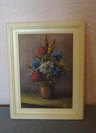 Картина натюрморт с цветами