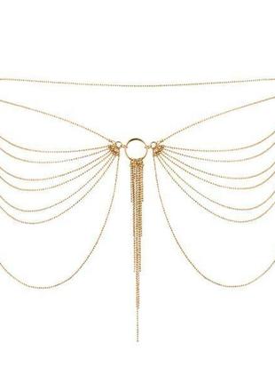 Цепочка на трусики или лиф bijoux indiscrets magnifique waist chain - gold, украшение на тело