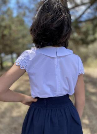 Шкільна блуза на дівчинку2 фото