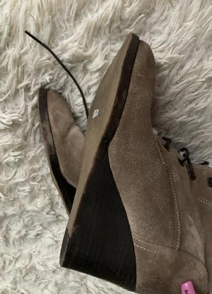 Стильные сапоги/ботинки на меху верх натуральный замш4 фото