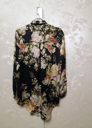 Красивейшая цветочная блуза-рубашка с карманами missguided2 фото