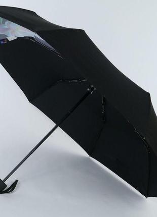 Черный механический женский зонт лотос nex арт. 33321-48 фото