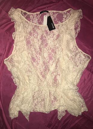 Блуза рубашка гипюр бренд болевой размер большой размер