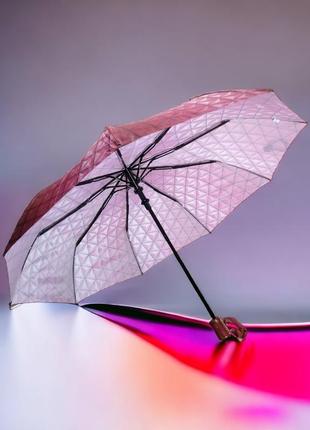 Легка і міцна напівавтоматична жіноча парасолька3 фото