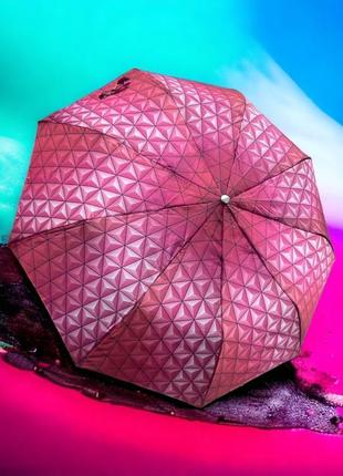 Легка і міцна напівавтоматична жіноча парасолька2 фото