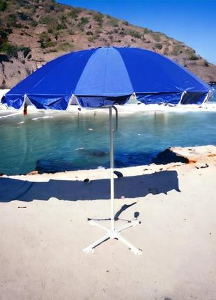 Универсальный защитный торговый зонт с ветровым клапаном 2.5 м с 16 спицами из стекловолокна2 фото