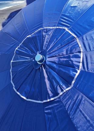 Універсальна захисна торгова парасолька з вітровим клапаном 2.5 м з 16 спицями зі скловолокна3 фото
