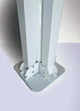 Раскладная подставка, держатель под торговый зонт, 4 ножки, белого цвета8 фото