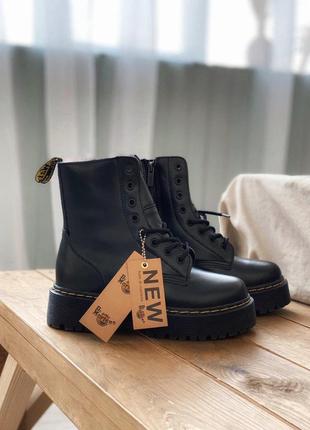 Шикарные зимние ботинки dr martens на платформе с мехом /осень/зима/весна😍4 фото