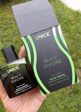 Женская парфюмированная вода unice black vivore, 100 мл