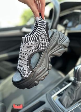 Босоніжки сітка / спортивные босоножки 🍓 сандалии платформа текстиль2 фото