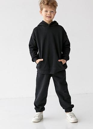 🔔акция в объявлении ☝️спортивный костюм трехнитка, черный, худи+джоггеры