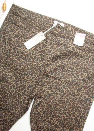 Шикарные стрейчевые джинсы батал в леопардовый принт m&s 💖💜💖2 фото