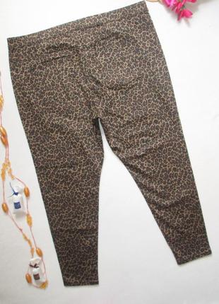 Шикарные стрейчевые джинсы батал в леопардовый принт m&s 💖💜💖3 фото