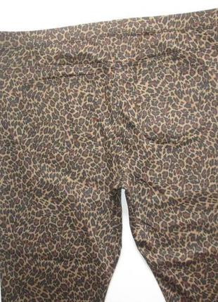 Шикарные стрейчевые джинсы батал в леопардовый принт m&s 💖💜💖4 фото