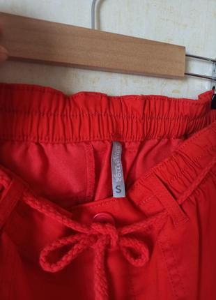 Коралові червоні завужені штани брюки в стилі cos, штаны чинос чінос, слоучи5 фото