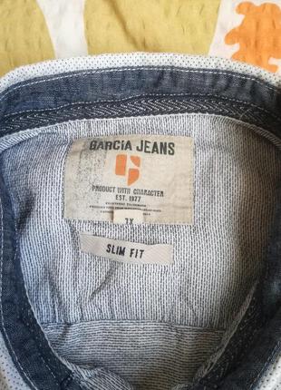 Хлопковая  молодежная рубашка garsia jeans6 фото