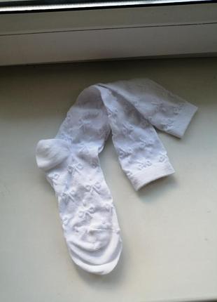 Подколенники гольфы белые ажурные девчачьи женские