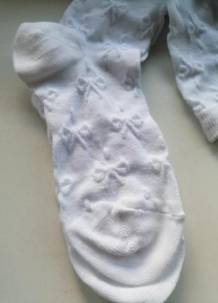 Подколенники гольфы белые ажурные девчачьи женские